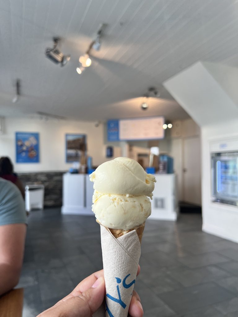 Glace au sel marin chez Murphy's, Dingle